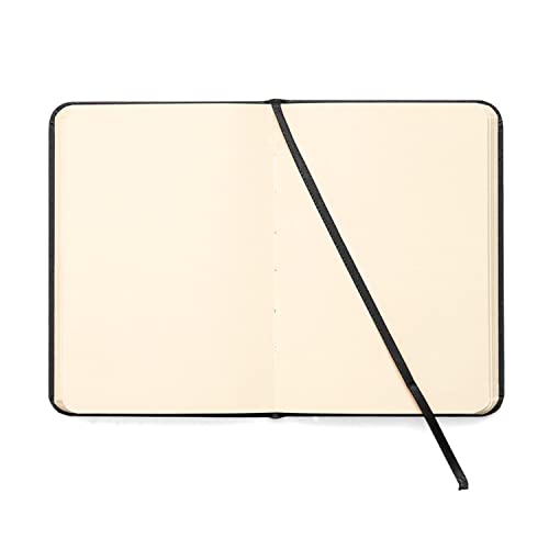 Cicero Clássica Caderneta Capa Dura de 160 Páginas, Preto, 9 x 13 cm