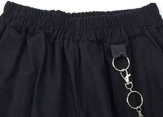 Kisswow Women's Cargo Jogger Pants Baggy Cargo Pants with Chain - Image 5