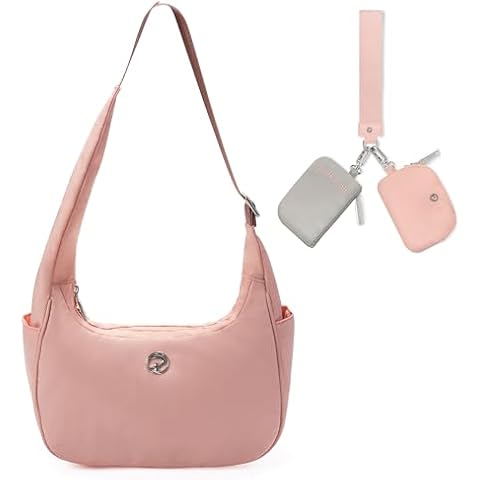 PINKMOLI Mini Shoulder Bag & Pink Dual Pouch Wristlet Cover