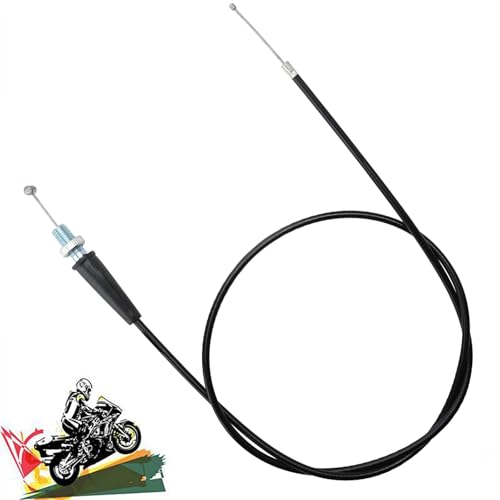 XNBTFK - Motorcycle Throttle Cable, Replacement Pit Bike Throttle Cable for Off-Road Riding, Durable 110cm Throttle Wire, Black Pit Bike Throttle for Dirt and Trail Motorcycles
