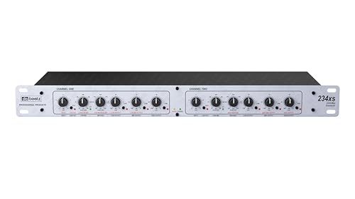 Image of Dabeatz 234-XS Professional 4-Way Audio Crossover | 2 /4 Channel Stereo & Mono Splitter | XLR Output |High, Mid, Bass,Sub Control | 24dB /Oct Linkwitz Riley Filter | DJ & Stage Subwoofer