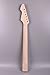 Yinfente Unfinished Electric Guitar Neck Replacement 24 Fret 25.5 Inch Maple Wood Fretboard Binding Headstock