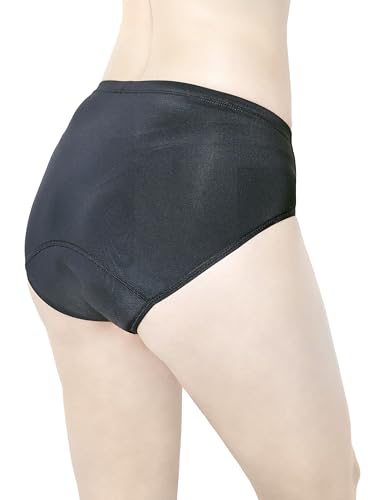 [＆COTTON] 吸水ショーツ 25mL吸収 2タイプ（ノーマル、レース） サイズM/L/LL サニタリーショーツ (JP, アルファベット, M, ノーマル, ブラック)の商品画像（Amazon）