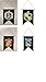 Bundle - 4 items: Harry Potter Gryffindor Slytherin Hufflepuff Ravenclaw House Wall 4 Banner Set