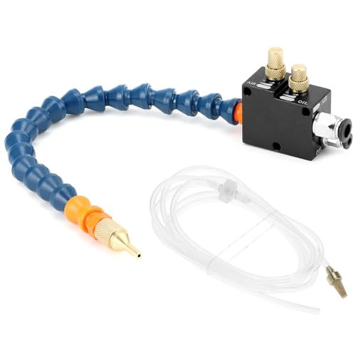 QWORK Mist Coolant Lubrication Spray System for CNC, Lathe, Milling & Drill Machines - Enhanced Metal Cutting...