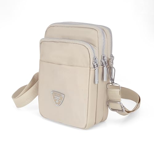 Image of J I Women's Small Cross-Body Phone Bag Stylish Mobile Cell Phone Holder Pocket Purse Wallet Sling Bag Mini Shoulder Bags
