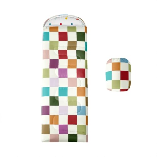Feelyou Colorful Plaid Sleeping Bags 3 Seasons