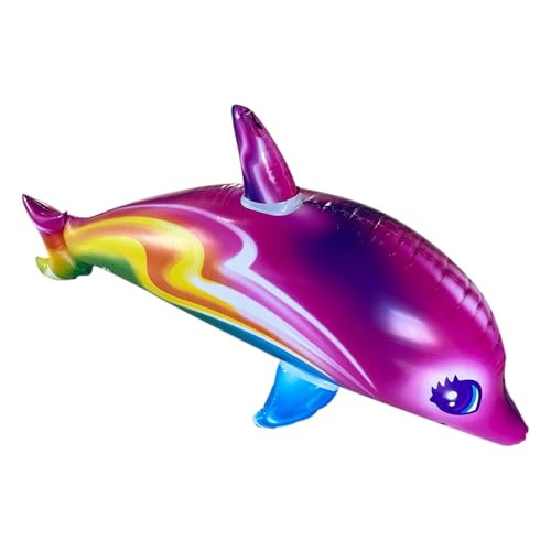 Generisch Delphin Piscina Batch, giocattolo da piscina con delfino, grande giocattolo per animali, giocattolo da spiaggia multifunzionale per bambini, giocattolo da piscina colorato per feste in