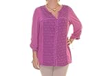 NY Collection Women's Long Sleeve Roll Tab Blouse