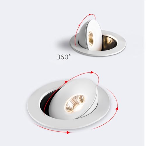 Foco giratorio 360° sin parpadeos para evitar la fatiga visual de 12W 5
