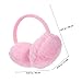 MAGICLULU Plush Ear Muffs Women’s Ear Warmers Pink Faux Fur Outdoor Earmuffs Winter Fashionable for Cold Weather