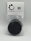 War Base West 60mm Round Gaming Bases, 10-Pack, Black Plastic, Compatible with Warhammer 40k and AoS Miniatures