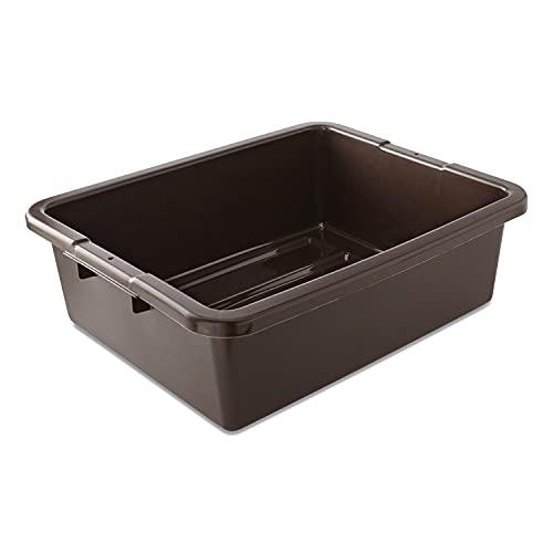 Rubbermaid Commercial Products FG335192BRN Food Service Bus/Utility Tote Box, 7 1/8 gal, Brown image 3