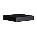Southern Enterprises Chicago Floating Wall Shelf 10" Wide, Black Finish