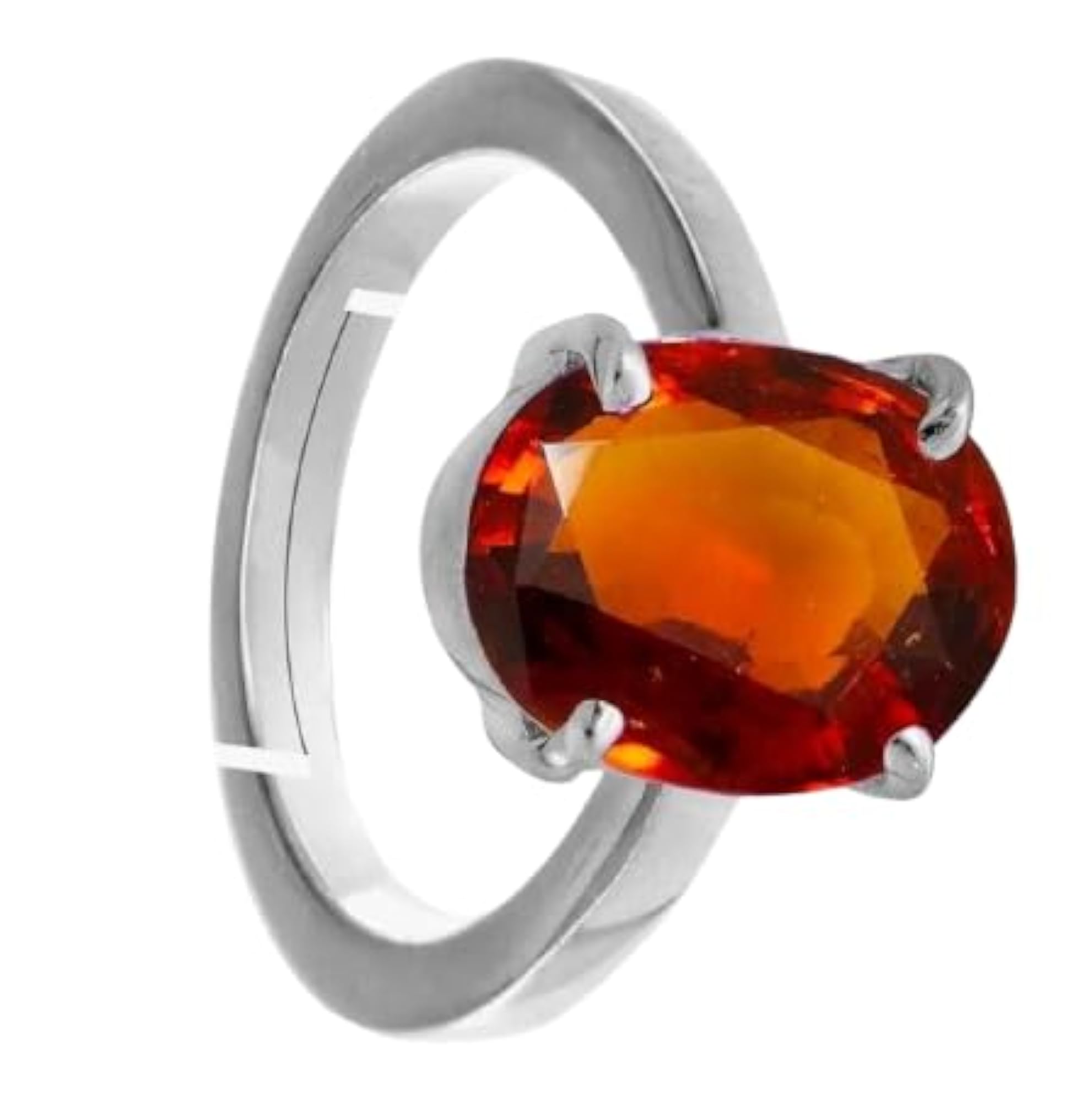 Handmade 9.20 Carat Hessonite Garnet Adjustable Ring