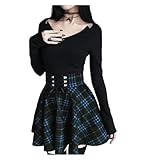 Photo Gallery bylyuivn gonna gothica gonna a quadri da donna in stile gotico, gonne a pieghe a quadri da donna, minigonna punk gotica da ragazza primaverile e autunnale(color 3,xxl) Photo Gallery bylyuivn gonna gothica gonna a quadri da donna in stile gotico, gonne a pieghe a quadri da donna, minigonna punk gotica da ragazza primaverile e autunnale(color 3,xxl)