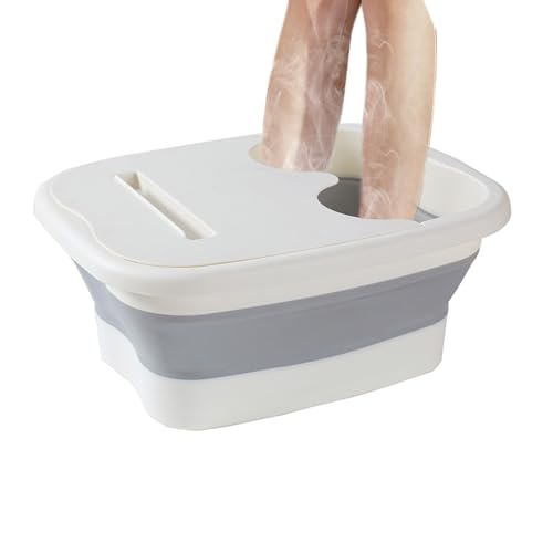 Folding Foot Bathtub, Deep Pedicure Soak Tub for Home Spa, Foot Soaking Bath Basin Foldable, Tub Basin Tools Footbath,Spa for Soaking Stress Relief,Sturdy and Large Bucket for Relaxation