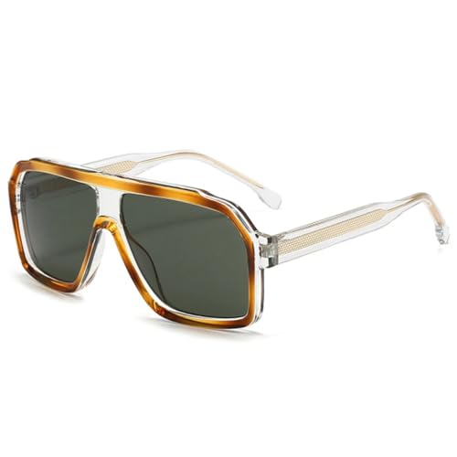 Lunettes de soleil rétro pour hommes avec verres dégradés et protection UV400