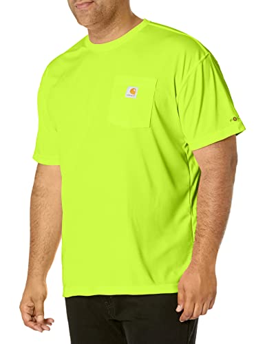 Carhartt Men's Force Relaxed Color Enhanced T-Shirt, Brite Lime, Large