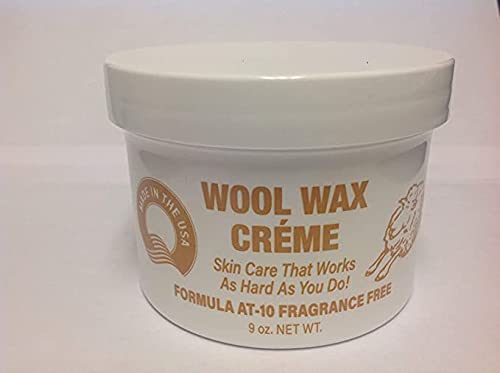 Amazon.com : Wool Wax Creme Skin Care Formula AT-10 Fragrance Free 9 oz ...