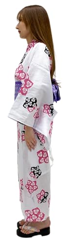 Dita ENSHU Women's Traditional Easy Wearing Kawaii Yukata Robe(Japanese Casual Kimono) Full Set 4 (Type S1) - Thumbnail 2