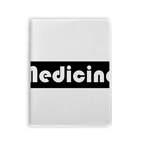 Carnet de notes médecine couverture souple cahier révision noir université