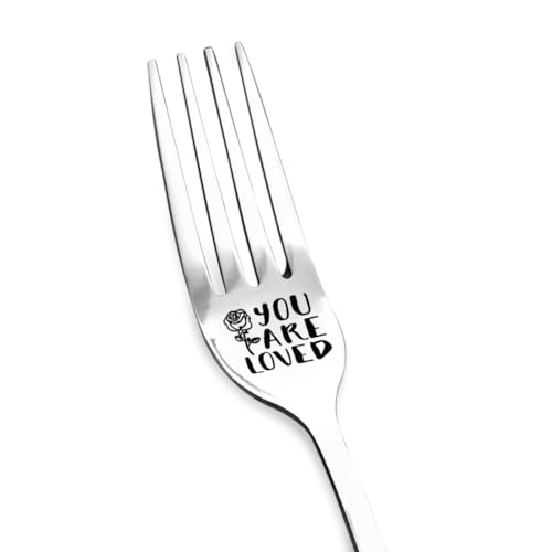 Regalo di compleanno per figlio figlia da mamma papà You are Loved Fork per fidanzata fidanzato regali di Natale per coppia relazione a lunga distanza regali per migliore amico ricordo regali per