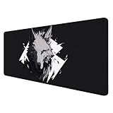 大型マウスパッド ゲーミング 90cm x 40cm マウスパッド 黒 光学式 マウス対応 滑り止め 耐久性 狼 マウスパッド、防水デスクマット、拡張ノンスリップキーボードマウスパッドオフィスデスクパッド いた から選択する複数のサイズ 、底部に滑り止め、洗える、オフィスやゲームでの使用に最適 J-2