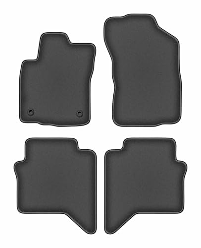 Tapis de voiture velours Durban graphite protégeant le sol du Hilux VIII 2015
