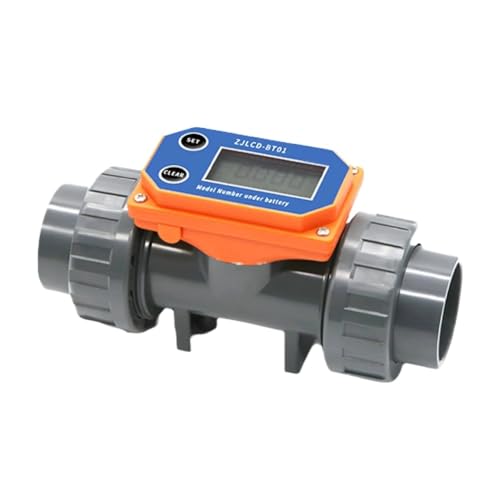 Medidor de flujo digital de PVC DN32 con batería para tuberías de agua y riego