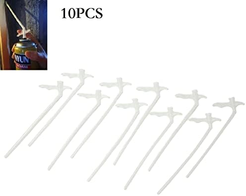 ZYNCUE 10pcs Spray Foam Replacement Tubes Nozzle Gap Filling Insulating Foam Tube DIY