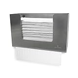 Stainless Steel Paper Towel Dispenser by Oasis Creations, Holds 250 Paper Towels, Wall Mounted, Countertop Paper Towel Dispenser, Universal Paper Towel Holder