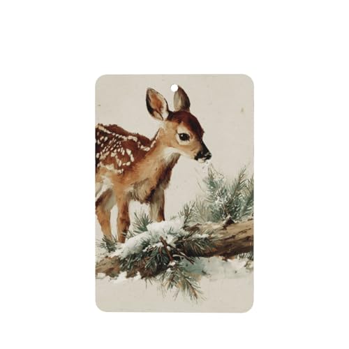 Ambientadores de coche con diseño de leña de pino caído, 4 unidades, tarjetas perfumadas colgantes, tarjetas perfumadas para coche, tabletas de aromaterapia
