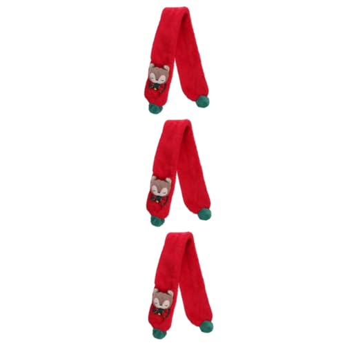 Bufanda infantil navideña VALICLUD pack de 3 piezas para cuello de niños en invierno