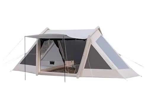 Large Inflatable Tower Canopy Tent Rainproof Sunshade Khaki