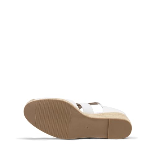 Image of DREAM PAIRS Womens Close Toe Espadrilles Platform Slip on Elastic Criss Cross Straps Dressy Wedges Sandals