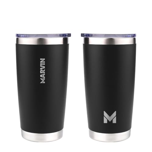 TERMO MARVIN | THE WARMED 600 ML | Termo de acero inoxidable | Conserva frío 12 horas | Conserva calor 8 horas | Botella de Agua de Acero Inoxidable | Sin BPA | Tapa antifugas | Soul