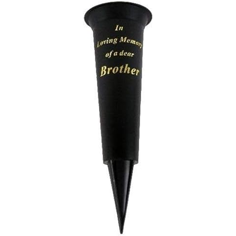 Grave Vase Spike IN LOVING MEMORY OF BROTHER Graveside Cremation Internment Cover
