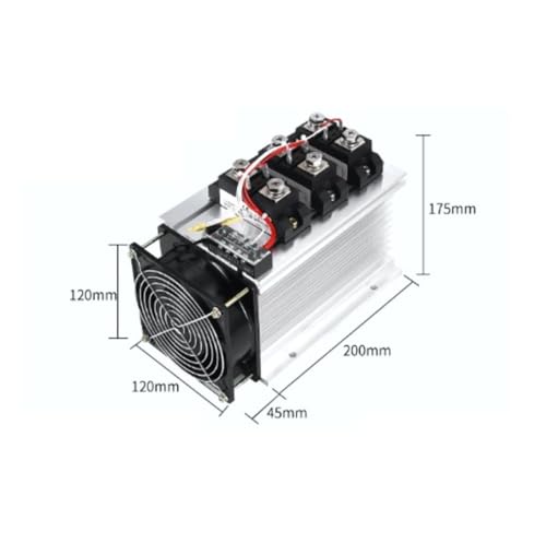 Relais statique triphasé DC-AC 500A auto-protégé contre la surchauffe - 2