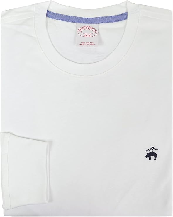 Brooks Brothers Men's All Cotton Golden Fleece Embroidery Solid