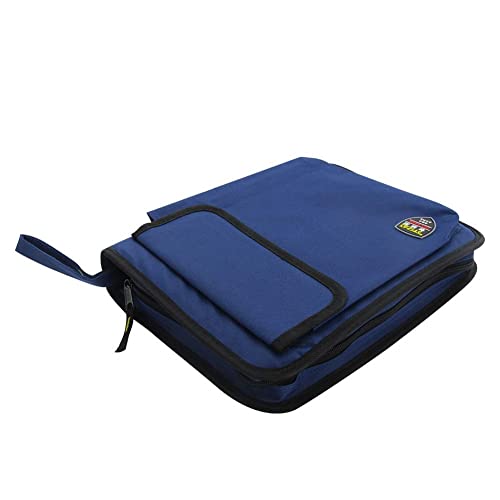 Utoolmart Professional Tool Pouch,Oxford Canvas Tool Pockets, Heavy Duty Tool Organizer,Fully Adjustable Work Belt,Waterproof,Protective Work Bag Navy Blue Large Upgraded Version 1 Pcs #TOP2