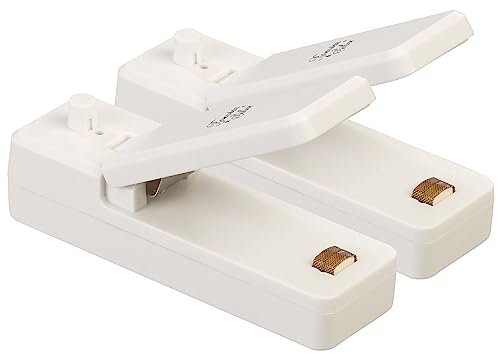 Rosenstein & Söhne Akku Folienschweißgeräte: 2er-Set Akku-Folien-Schweißgeräte, USB, mit Magnethalterung (Handschweißer, Vakuumversiegelter, Mini)