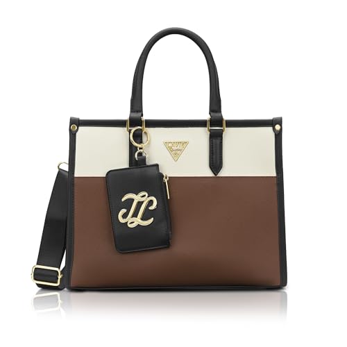 Image of Lavie Signature Women's Ithaca Colourblock Tote Handbag for Women | Tote Bag for Work | Ladies purse | Stylish Shoulder Bag | Gift for Women