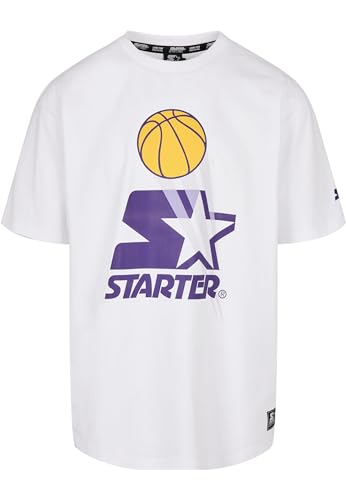 Starter Black Label Men's Starter Airball Tee T-Shirt, White, L