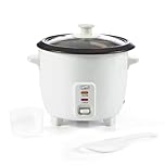 Quest 0.8 Litre Rice Cooker/Up To 4 Servings/Food Warmer Function/Non-Stick Inner Pot/Clear Viewing Lid/With Spoon & Measuring Cup / 350W (35530)