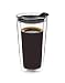 Glass Travel Mug Tumbler Double Wall Cup For Coffee/Tea - 16oz
