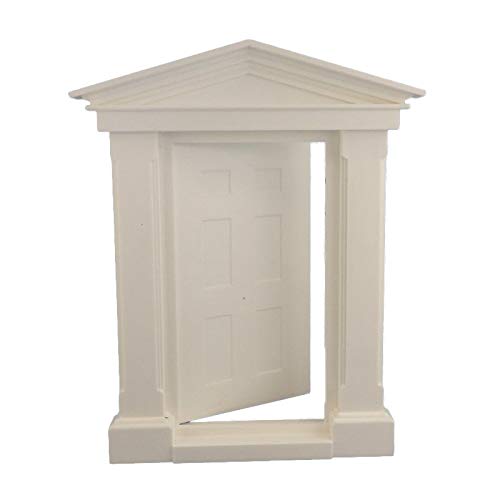 Melody Jane Dolls House White Plastic Georgian Front External Door1:12 Scale DIY Builders