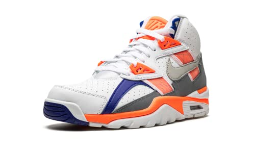 High Top Nike Trainer SC in White, Orange, Blue4