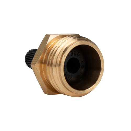 Image of Camco RV Brass Blow Out Plug - Essential RV Winterizing Tool - Heavy-Duty Brass Construction - Helps Clear Your Water Lines During RV Winterization and Dewinterization (36153)