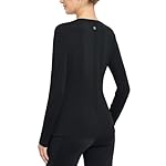 baleaf Women's Thermal Shirts Crewneck Fleece Lined Long Sleeve Tops Running Workout Ski Base Layer Winter Cold Weather